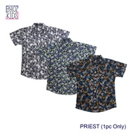 Byloz Kids Short Sleeves Button Down Polo for Boys ( PRIEST)