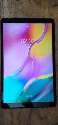 三星 SAMSUNG Tab A 10.1追劇平板電腦 (T510 10.1吋) 只測試可開機觸控都正常 狀況: 裂 開機密碼 零件機