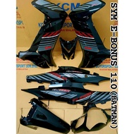 COVERSET SYM E BONUS (2016) DESIGN MERAH PURBA BATMAN EDITION