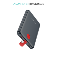ALPHA-X พาวเวอร์แบงค์แม่เหล็ก 5000mAh รุ่นALP05-C/L 02PD Power bank 2IN1 มีสายในตัว PD20W  รับประกัน