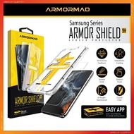 ARMORMAD Armor Shield 9H + Easy App for Samsung A52 / S22/ S23/ S24/ S25 / S26 with Oleophobic Coati