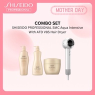 SHISEIDO PROFESSIONAL SMC AQUA INTENSIVE Series With ATD V8S Hair Dryer COMBO SET