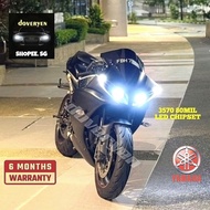 Yamaha R125 R1 R3 R6 - 6500k White LED Headlight Bulb - H1 H4 H7 H8 H9 H11 HB3 HS1 P15D BA20D H6 T19