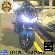 Honda CBR600 CBR1000 - H7 6500k White LED Headlight Bulb - 100% Satisfaction