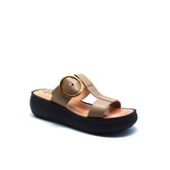FLY SHOES Asriel Women's Wedge Sandals 5739 in Khaki