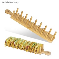 【CBMY 】  Bamboo Taco Holders Holds 8 Tacos Each Taco Tray Multi-Use Food Stands Hard Shell Tacos Ra 
