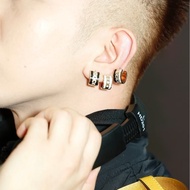 Coach珐琅圈式耳環