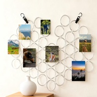 [szlztmy2mg] Photo Hanging Display,Wall Grid for Photo, Shelf,Wall Grid Panel for  Show