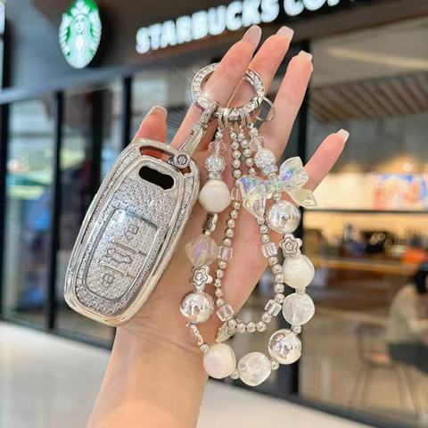 White Diamond TPU for Audi A1 A3 8V A4 B8 B9 A5 A6 C7 A7 A8 Q3 Q5 Q7 S4 S6 S7 S8 R8 TT Remote Car Ke