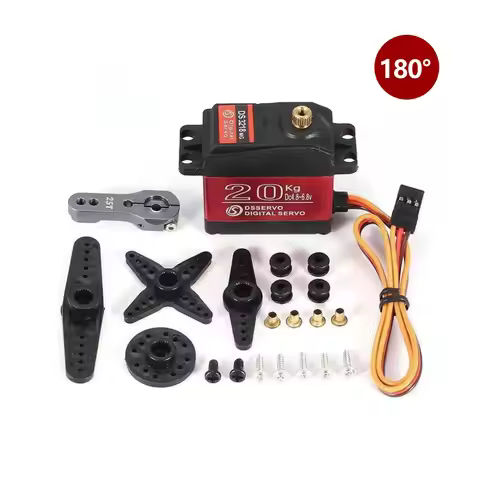 20KG DS3218MG Waterproof Digital Servo Full Metal Gear High Torque 180°/270° for RC Car Truck Robot