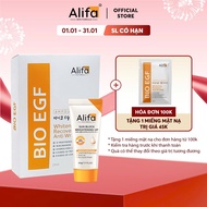 Combo dưỡng da 3: Hộp 10 miếng Mặt nạ Alifa BIO EGF dưỡng ẩm phục hồi da 25ml và Kem chống nắng Alif