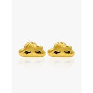 916 Gold Cloudy Earring