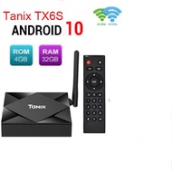Tanix TX6S Android 10 TV Box Allwinner H616 4G 32G/64G With 2.4G/5GHz Wifi BT4.2 100M Lan VS W2 X4 HAKO PRO TV Receivers