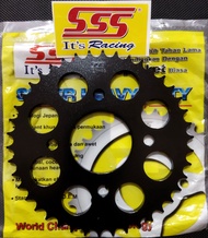 SSS Racing Gear Belakang Hitam 428 Mega Pro New Mono Shock Verza CB 150 R CBR150 Sonic GTR Black 36T