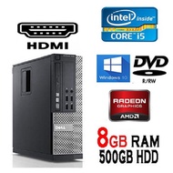 Dell optiplex i5 , 500GB , 8GB , Intel or Amd Nvidia , W10 DESKTOP PC CPU (optional i7 , i3 , i5 4th