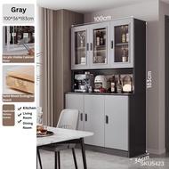 80cm / 90cm / 110cm /120cm Modern Minimalist Nordic Style Kitchen Cabinet Storage Cabinet With Wood 