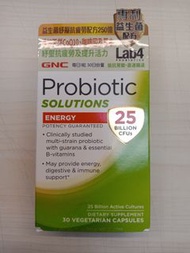 30 vegetarian capsules GNC probiotic solutions 益生菌紓壓抗疲勞配方250億 30粒