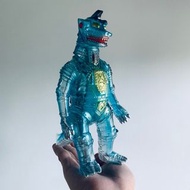 ブルマァク｜BULLMARK  ブルマァクの怪獣シリーズ  メカゴジラ MG Mechagodzilla  機械哥吉拉 水色透明  東寶 哥吉拉 系列 怪獸 軟膠玩具