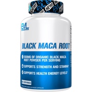 Evlution Nutrition Black Maca Root - Energy Support - 500mg Organic Black Maca Root Powder - Workout