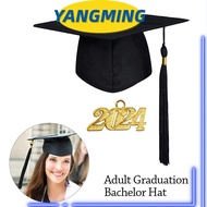 YANGYANG Mortarboard Cap, 2024 Graduation Congrats Grad Graduation Hat, Unisex Degree Ceremony Graduation Season DIY Party Supplies