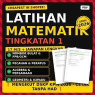 [CHEAPEST IN SHOPEE] Latihan Matematik Tingkatan 1 2026 Algebra Geometri Pecahan Peratus PDF