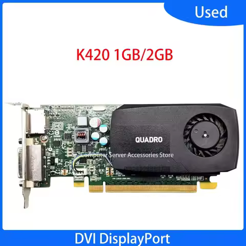 Original For Quadro K420 1GB 2GB DDR3 DVI DisplayPort Graphics Card Video Card for Professional Grap