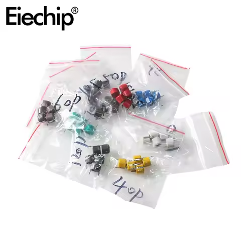 45PCS JML06 Trimming Capacitor Combination Kit with 9 Values, Variable Capacitor Set 5PF10PF 20PF 30