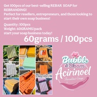 60GRAMS REBRANDING SOAP REBAR 100pcs
