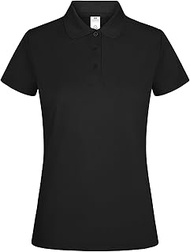 Women's Ps160w-bogan Polo Mujer Manga Corta Color Black Talla S Short Sleeve Polo Shirts, Black, Sma
