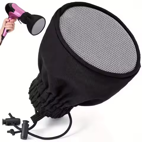 Hair dryer diffuser, vibration cap, double-layer nylon hair dryer sock, double-layer nylon hair drye