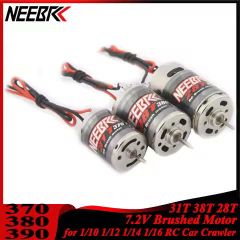 NEEBRC 370 31T 380 38T 390 28T Brushed Motor for 1/24 1/16 1/14 1/12 1/10 RC Car Crawler Monster AXI