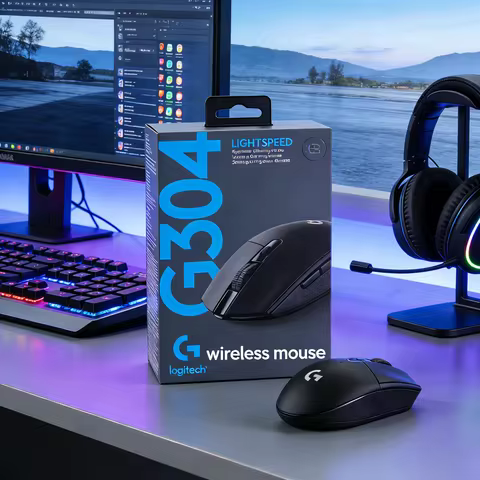 Logitech G304/G305 LIGHTSPEED Wireless Gaming Mouse with HERO 12K Sensor 12000 DPI 250h Battery 99g 