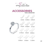 Invisible ring adjuster ring tightener pengetat cincin kecilkan cincin longgar transparent ring stop