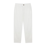 Giordano Mens Slim Taper Linen Khaki Pants 01115201002 กางเกงขายาวผู้ชาย กางเกงจิออดาโน