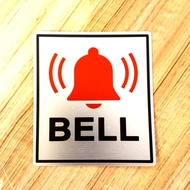 K3 SIGN LABEL SAFETY BELL SIGN SIZE 8X9CM