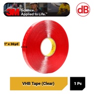 3M 4910 VHB Tape (Clear) 1" x 36 yard