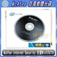 【阿福3C】McAfee internet Security 三年授權版 防毒軟體光碟 / 支援WIN10 /11