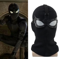 Marvel Movie Spider-Man Superhero Far From Home Stealth Suit Cosplay Mask Glasses Black Full Head Ho