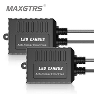 MAXGTRS 2x H1 H3 H4 H7 H8 H11 9005 9006 H13 Adapter EMC Warning LED Decoder Canceller Headlight Fog 