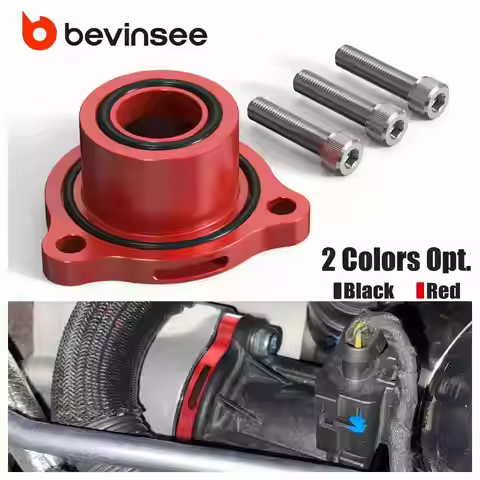 BEVINSEE Atmospheric Blow-off Valve Spacer Adapter for Audi A3 8V A4 B9 A5 8W TT S3 RS3 for VW for G