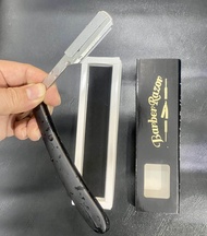 Combo dao cạo râu barber kèm 100 lưỡi dao và 1 tấm bảo vệ ngăn ngừa đứt và trầy xước da(lưu ý dao nà