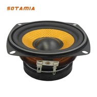1pc 4 Inch Subwoofer 4 Ohm 15w Super Bass Speaker Rubber Edge Braided Basin Subwoofer Diy Square Dan