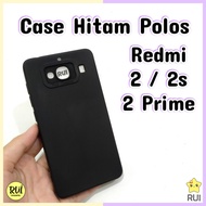 Case Hitam Black Matte Redmi 2 / Redmi 2s / Redmi 2 Prime Softcase Polos Silikon HP
