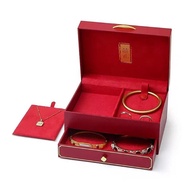 Three Gold Jewelry Box Storage Box Wedding Bride Dowry Four Gold Hardware Box Wedding Engagement Hig