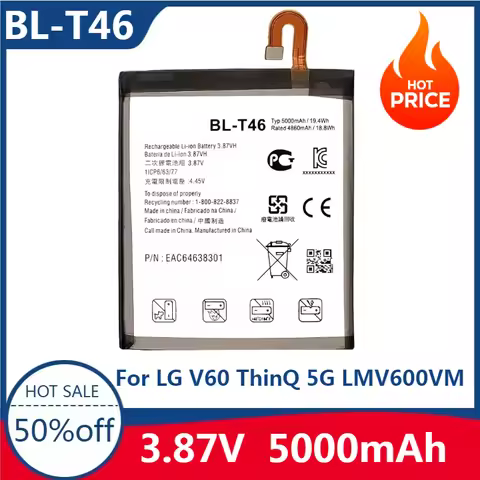 Newest high-quality BL-T46 Battery For LG V60 ThinQ 5G LMV600VM V600VM V600QM5 BL T46 Mobile phone B