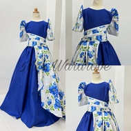 Kids Filipiniana Geena Gown Floral-Buwan ng Wika Costume/Traditiona Filipino Clothes