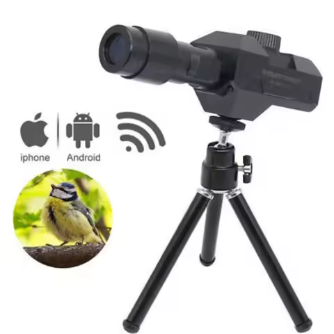 WiFi Digital Telescope 70X Large Aperture Objective Lens 2MP Photos Video Mobile-detective Crosshair