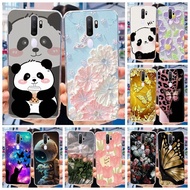 OPPO A9 2020 CPH1937 Cute Panda Flower Painted Casing OPPO A5 2020 CPH1931 Soft Silicone TPU Phone C