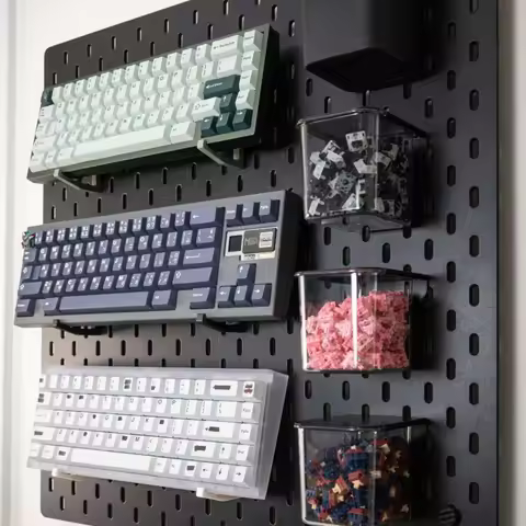 Skadis Pegboard Keyboard Holder Wall Mounted Keyboard Support for Desk Storage Organization