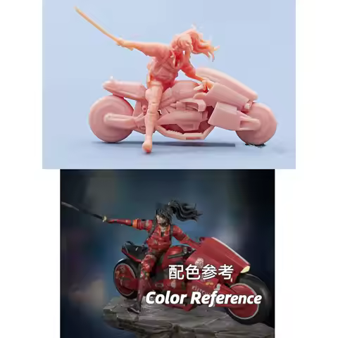 1/64 Figurines Scale Model Resin Cyber Female Warrior Uncolored Miniatures Diorama Hand-painted C519